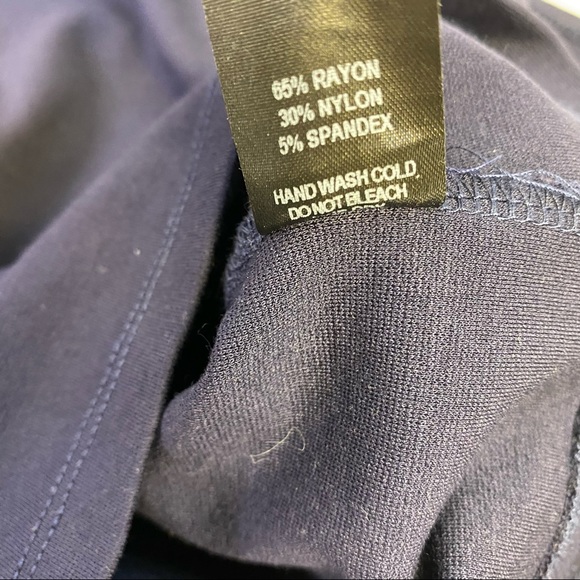 Lulu's  “I Feel Good” Skort Skater Dress Navy Blue Plunging V-Neck - Picture 12 of 12